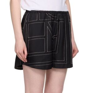 Toteme Monogram Silk Shorts - Medium